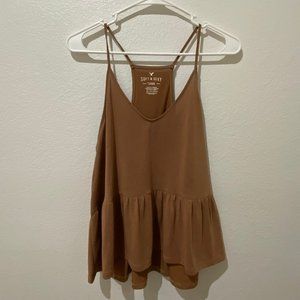 AEO Soft & Sexy Ruffle Hem Tank